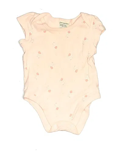 Pre-owned First Impressions Babies' Short Sleeve Onesie In White