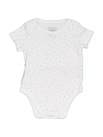 Pre-owned First Impressions Babies' Short Sleeve Onesie In White