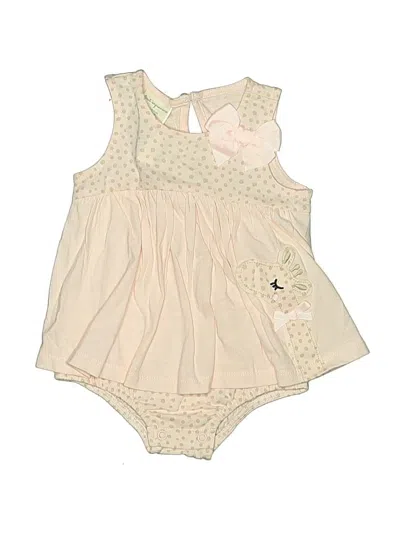 Pre-owned First Impressions Babies' Short Sleeve Outfit In Ivory