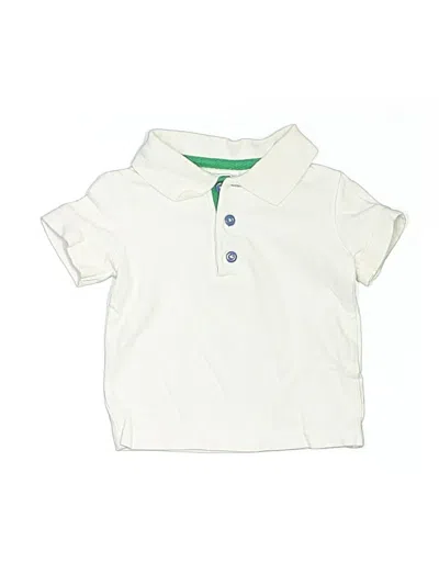 Pre-owned First Impressions Babies' Short Sleeve Polo In Ivory