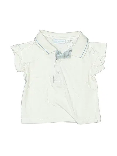 Pre-owned First Impressions Kids' Short Sleeve Polo Shirt In White