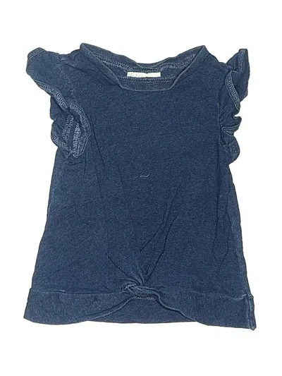 Pre-owned First Impressions Babies' Short Sleeve Top Blue Ruffles Neckline Tops