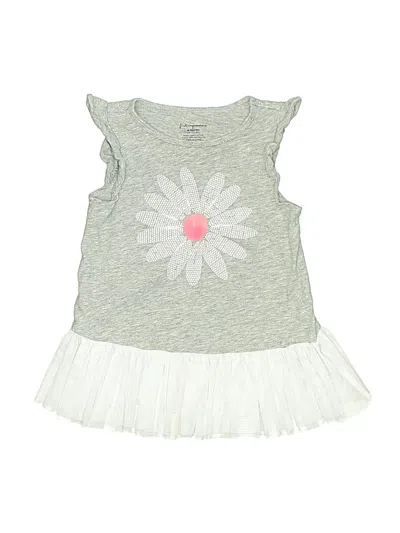 Pre-owned First Impressions Kids' Short Sleeve Top Gray Ruffles Neckline Tops