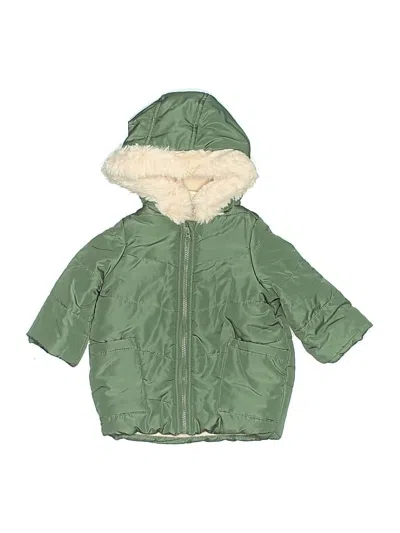 Pre-owned First Impressions Babies' Snow Jacket In Green