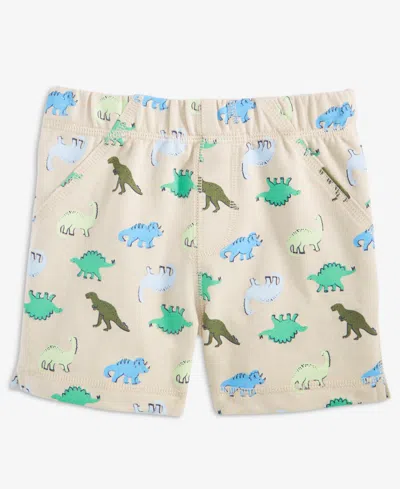 First Impressions Babies' Toddler Boys' 2t-4t Mix And Match French Terry Dino Family Printed Shorts, Macy's Exclusive In Multi
