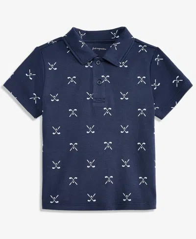 First Impressions Babies' Toddler Boys' 2t-4t Mix & Match Golf-print Polo Shirt, Macy's Exclusive In Blue