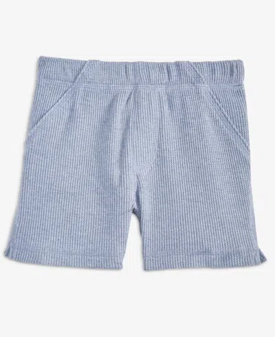 First Impressions Babies' Toddler Boys' 2t-4t Mix And Match Heathered Waffle Shorts, Macy's Exclusive In Blue