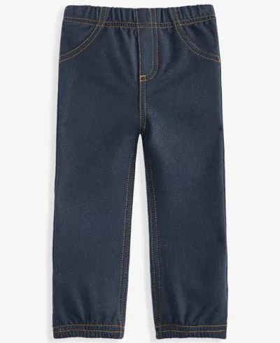 First Impressions Babies' Toddler Boys' 2t-4t Mix & Match Knit Denim Jogger Pants, Macy's Exclusive In Blue