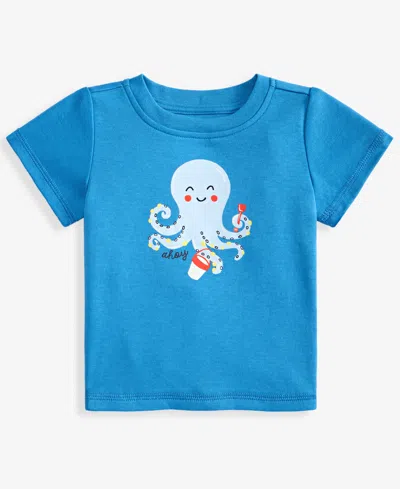 First Impressions Babies' Toddler Boys' 2t-4t Mix & Match Octopus T-shirt, Macy's Exclusive In Blue