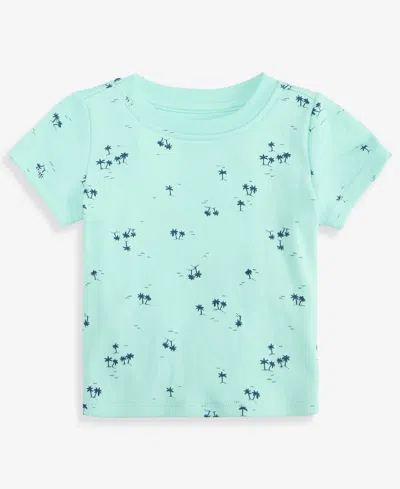 First Impressions Babies' Toddler Boys' 2t-4t Mix & Match Palm-print T-shirt, Macy's Exclusive In Blue