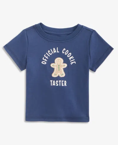 First Impressions Babies' Toddler Boys' 2t-4t Mix & Match Short-sleeve Cookie T-shirt, Exclusively At Macy's In Blue