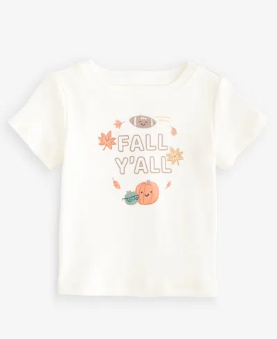 First Impressions Babies' Toddler Boys' 2t-4t Mix & Match Short-sleeve Fall Y'all T-shirt, Macy's Exclusive In Neutral