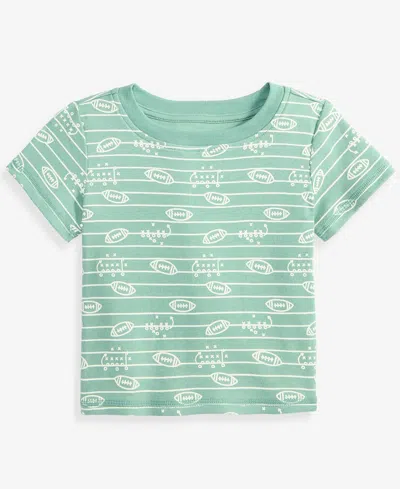 First Impressions Babies' Toddler Boys' 2t-4t Mix & Match Short-sleeve Football Play Cotton T-shirt, Macy's Exclusive In Blue
