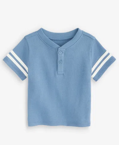 First Impressions Babies' Toddler Boys' 2t-4t Mix & Match Short-sleeve Retro Stripes T-shirt, Macy's Exclusive In Blue