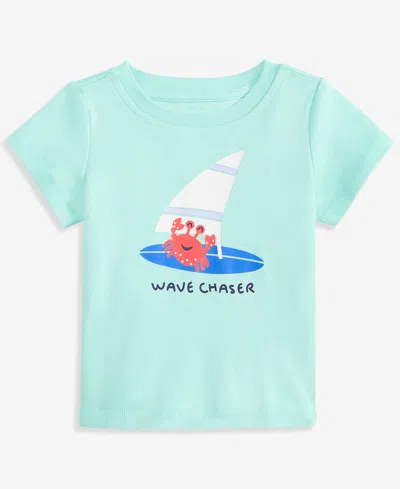 First Impressions Babies' Toddler Boys' 2t-4t Mix & Match Wave Chaser T-shirt, Macy's Exclusive In Blue