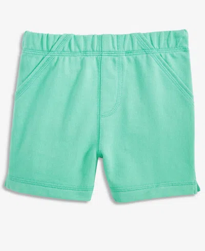 First Impressions Baby Boys' Solid French Terry Shorts, Macy's Exclusive In Green