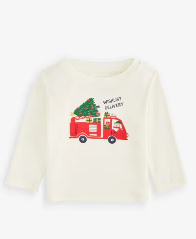 First Impressions Babies' Toddler Boys' Mix & Match Fire Truck Graphic T-shirt, Macy's Exclusive In Neutral