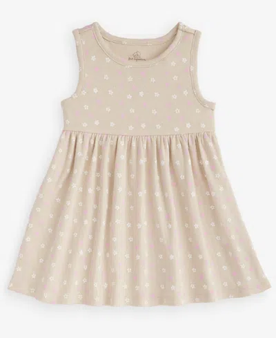 First Impressions Babies' Toddler Girls' 2t-4t Ditsy Floral-print Dress, Macy's Exclusive In Neutral