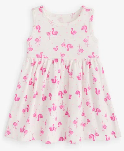 First Impressions Babies' Toddler Girls' 2t-4t Flamingo-print Dress, Macy's Exclusive In Multi