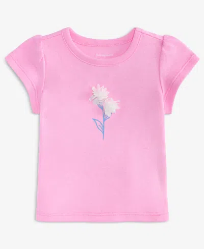 First Impressions Babies' Toddler Girls' 2t-4t Mix And Match Chiffon-flower T-shirt, Macy's Exclusive In Pink