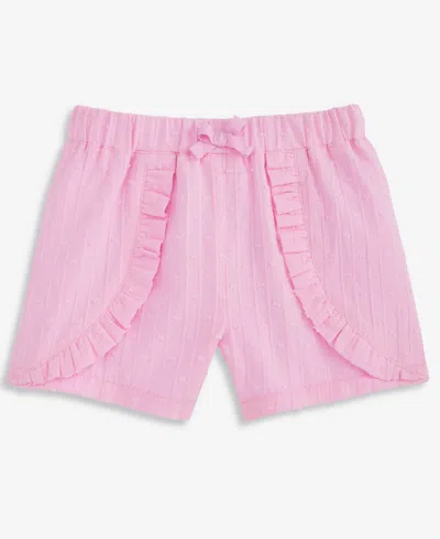 First Impressions Babies' Toddler Girls' 2t-4t Mix And Match Clip-dot Cotton Shorts, Macy's Exclusive In Pink