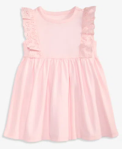 First Impressions Babies' Toddler Girls' 2t-4t Mix And Match Eyelet-ruffle Dress, Macy's Exclusive In Pink