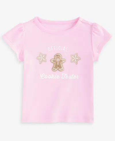 First Impressions Kids' Toddler Girls' 2t-4t Mix & Match Short-sleeve Cookie T-shirt, Exclusively At Macy's In Bonbon