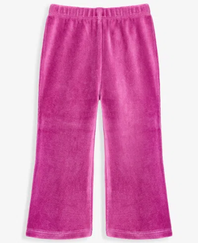 First Impressions Babies' Toddler Girls' 2t-4t Mix & Match Velour Flared Leggings, Macy's Exclusive In Pink