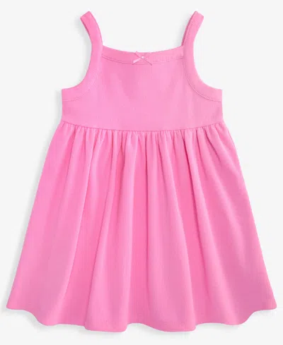 First Impressions Babies' Toddler Girls' 2t-4t Solid Ribbed Dress, Macy's Exclusive In Pink