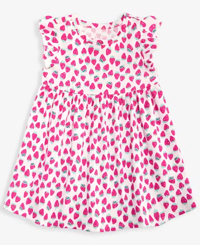 First Impressions Babies' Toddler Girls' 2t-4t Strawberry-print Dress, Macy's Exclusive In Pink