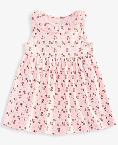First Impressions Babies' Toddler Girls' 2t-4t Strawberry-print Dress, Macy's Exclusive In Pink