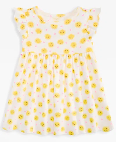 First Impressions Babies' Toddler Girls' 2t-4t Sun Heart-print Dress, Macy's Exclusive In White
