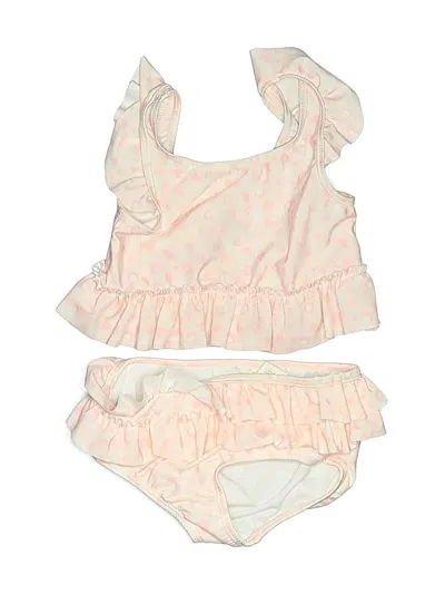Pre-owned First Impressions Kids' Two Piece Swimsuit In Ivory