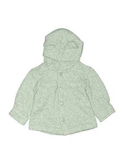 Pre-owned First Impressions Babies' Zip Up Hoodie In Green