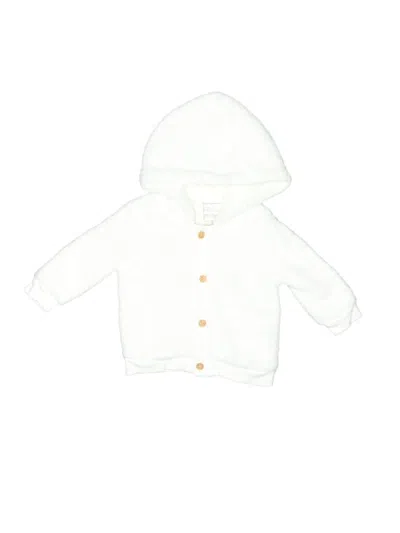 Pre-owned First Impressions Babies' Zip Up Hoodie In White