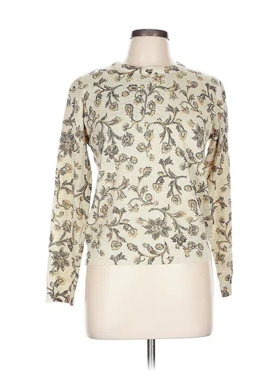 Pre-owned First Issue By Liz Claiborne Cardigan Sweater In White