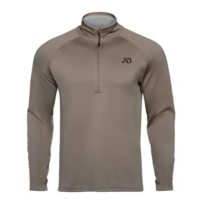 First Lite Men's  Approach Long Sleeve 1/4 Zip In Brown