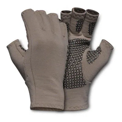 First Lite Men's  Rugged Wool Half Finger Glove Gloves In Gray