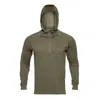 First Lite Men's  Thermagrid Merino Wool 1/2 Zip Pullover In Green