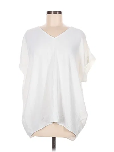 Pre-owned First Love 3/4 Sleeve Blouse In White