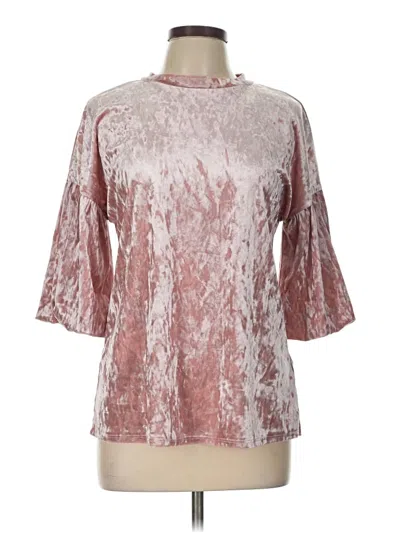 Pre-owned First Love 3/4 Sleeve T-shirt In Pink