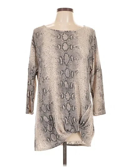 Pre-owned First Love 3/4 Sleeve T-shirt In Silver