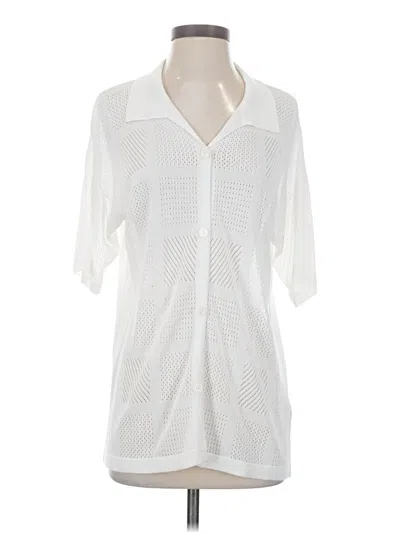 Pre-owned First Love Cardigan Sweater In White