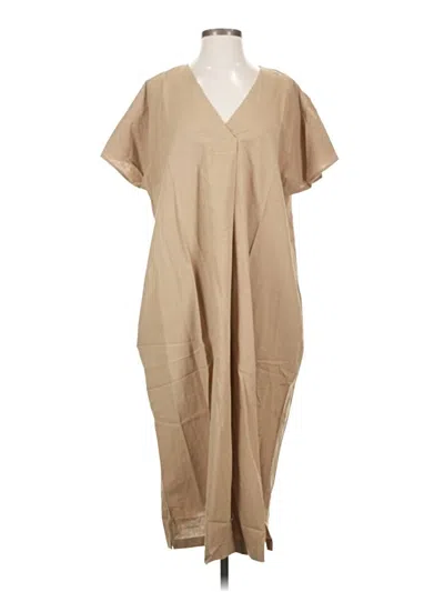 Pre-owned First Love Casual Dress In Tan