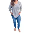 First Love Leopard Print Landing Top In Grey In Grey