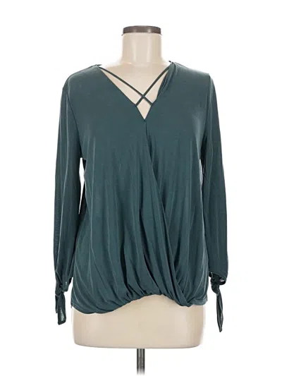 Pre-owned First Love Long Sleeve Blouse In Blue