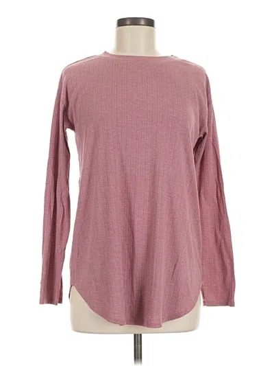 Pre-owned First Love Long Sleeve T-shirt In Burgundy
