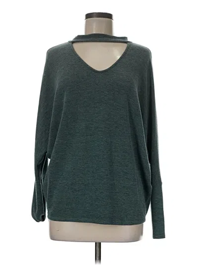 Pre-owned First Love Long Sleeve Turtleneck In Teal