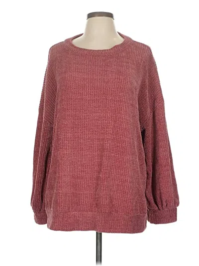 Pre-owned First Love Pullover Sweater In Burgundy
