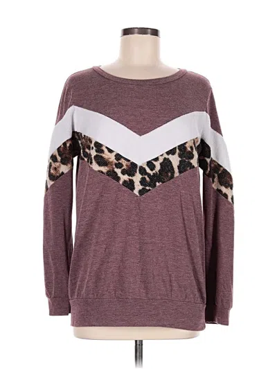 Pre-owned First Love Pullover Sweater In Burgundy